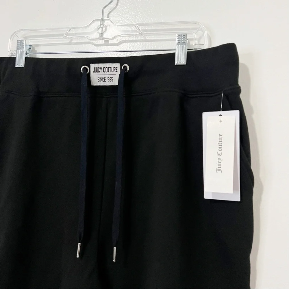 Juicy Couture Black High Waist French Terry Sweat Shorts Size XL - Picture 5 of 9